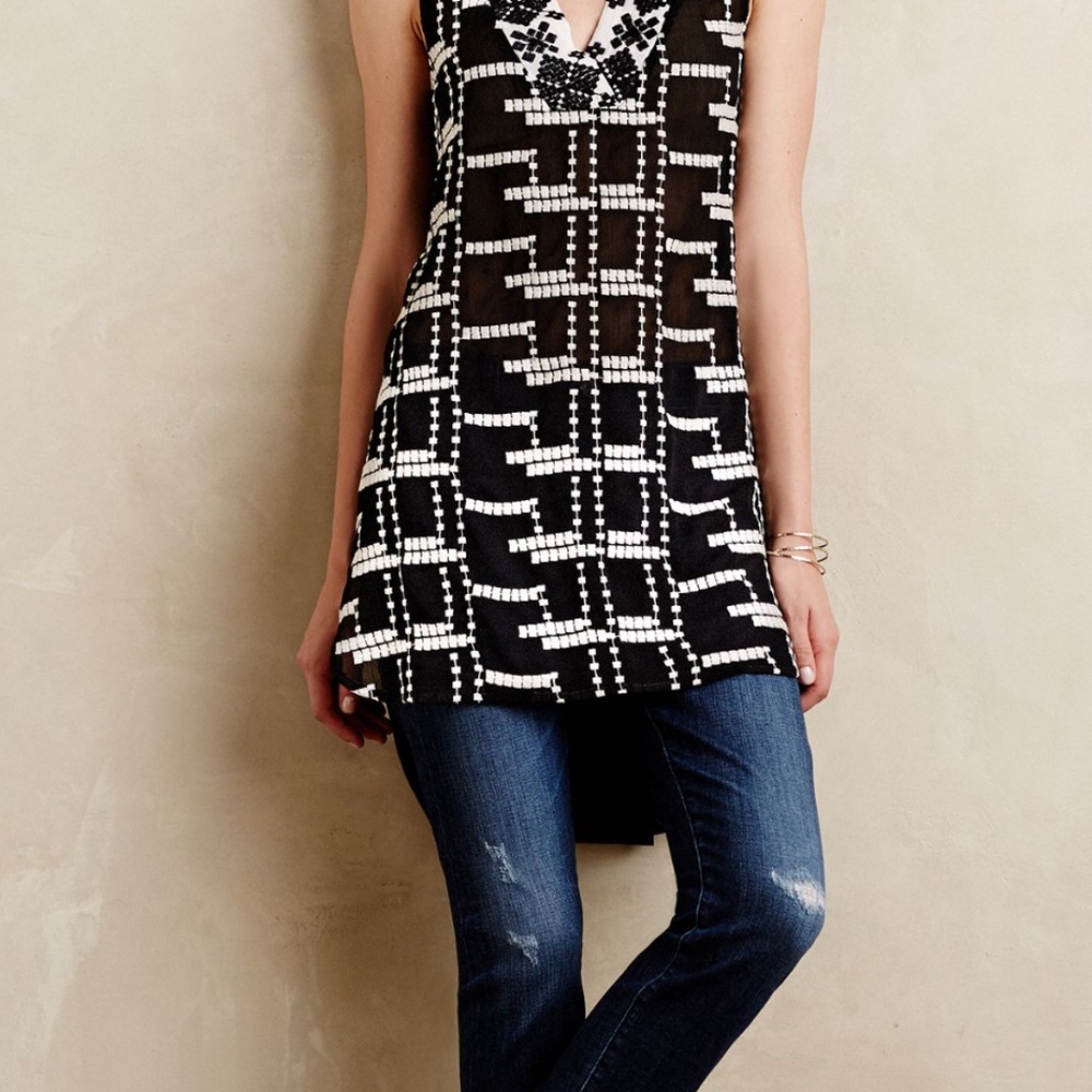 Embroidered Chaparral Tank by Tiny at Anthropologie